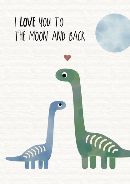 Poster - Dino &quot;Love you to the moon