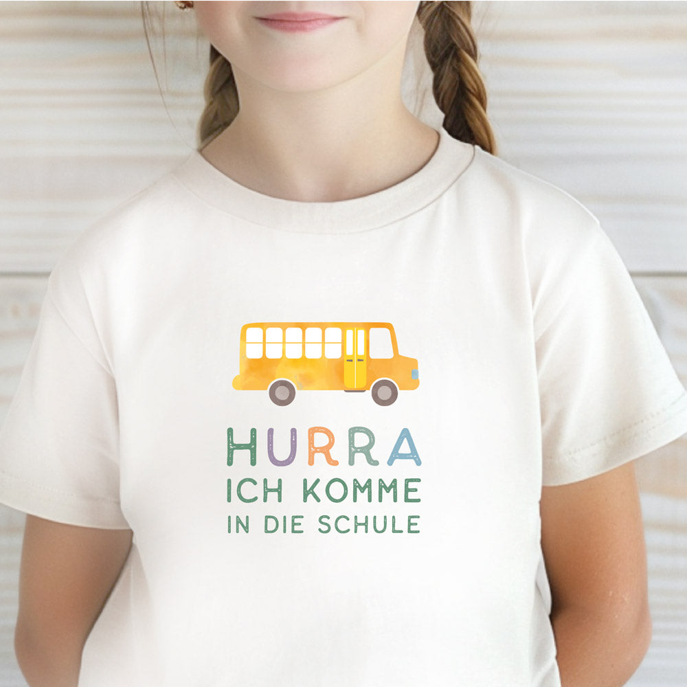 Bügelbild - Hurra, ich komme in die Schule!