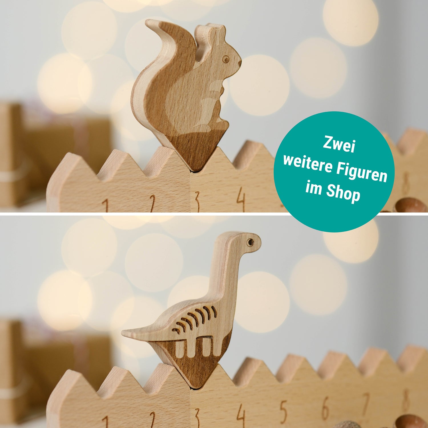 Adventskalender aus Holz - Stern