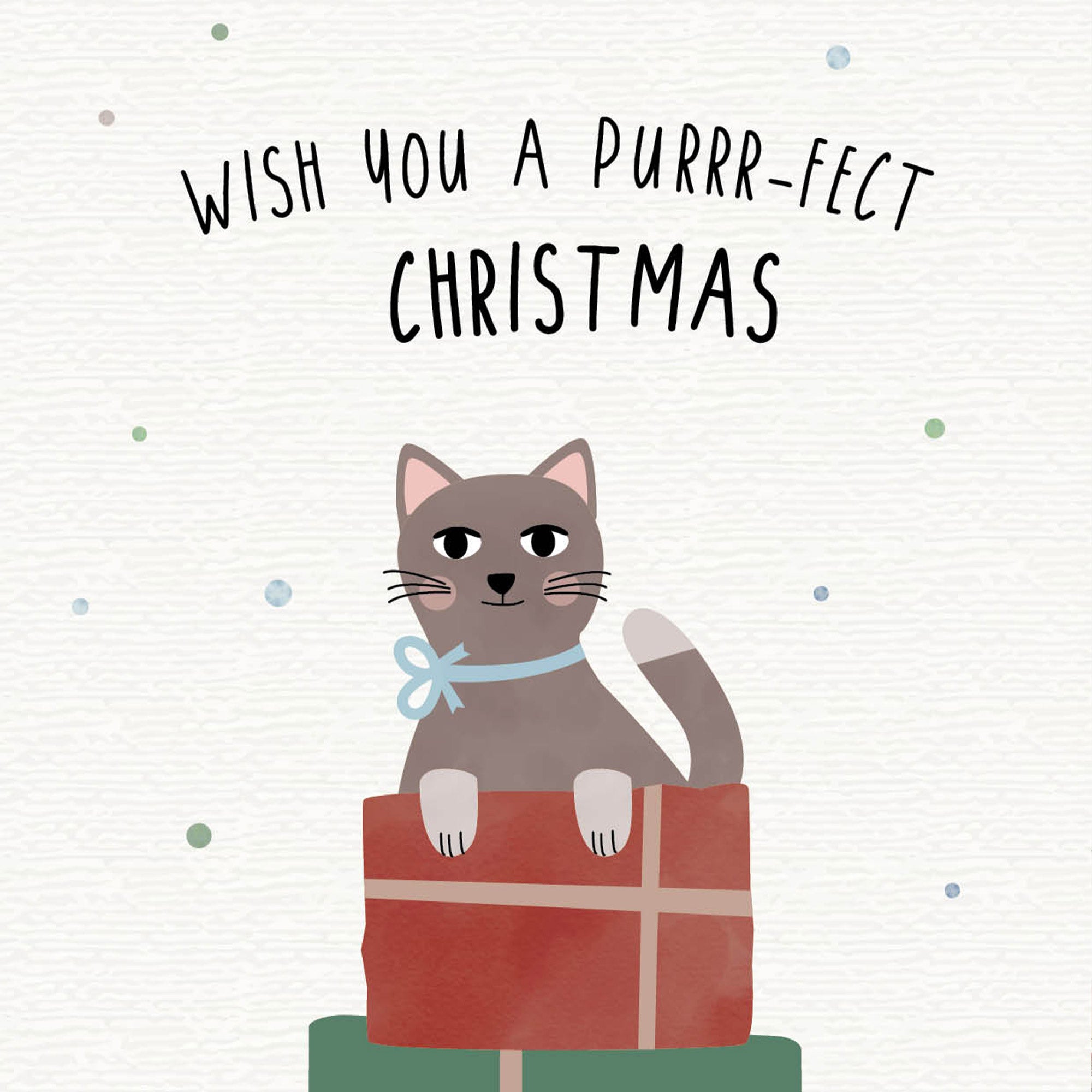 Karte - Katze &quot;Purrrfect christmas&quot;