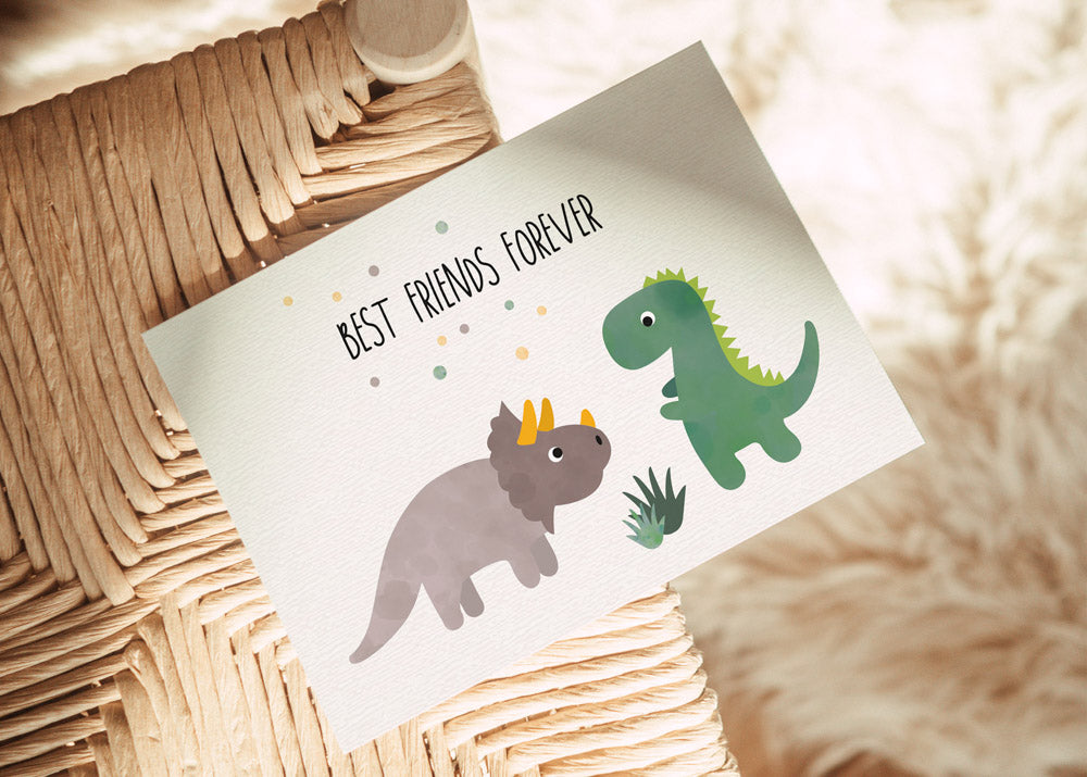 Karte - Dino &quot;Best Friends forever&quot;