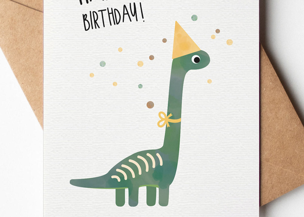 Karte - Dino &quot;Happy Birthday&quot;