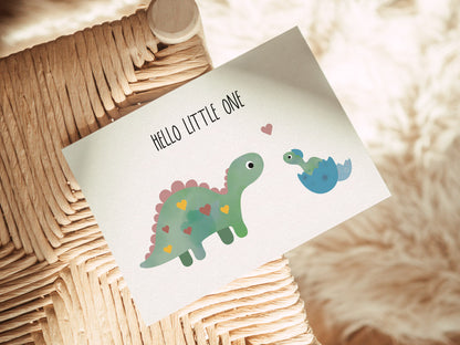 Karte - Dino &quot;hello little one&quot;