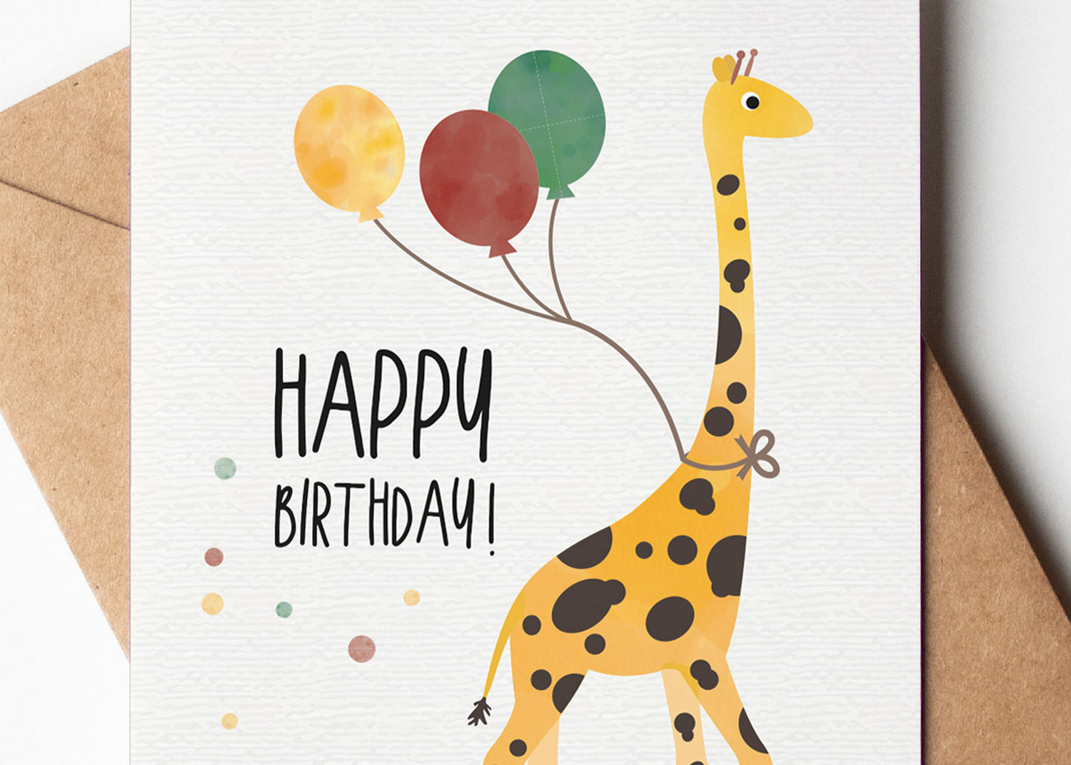 Karte - Giraffe &quot;Happy Birthday&quot;