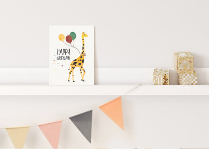 Karte - Giraffe &quot;Happy Birthday&quot;